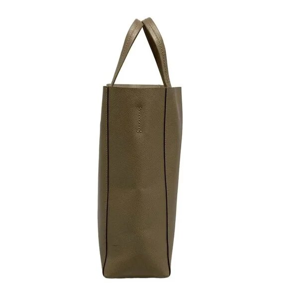 CELINE Vertical Cabas Small Beige Leather Tote Bag - Picture 2 of 15